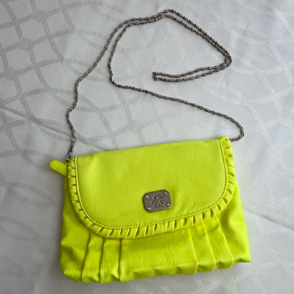 Chartreuse Clutch Bag